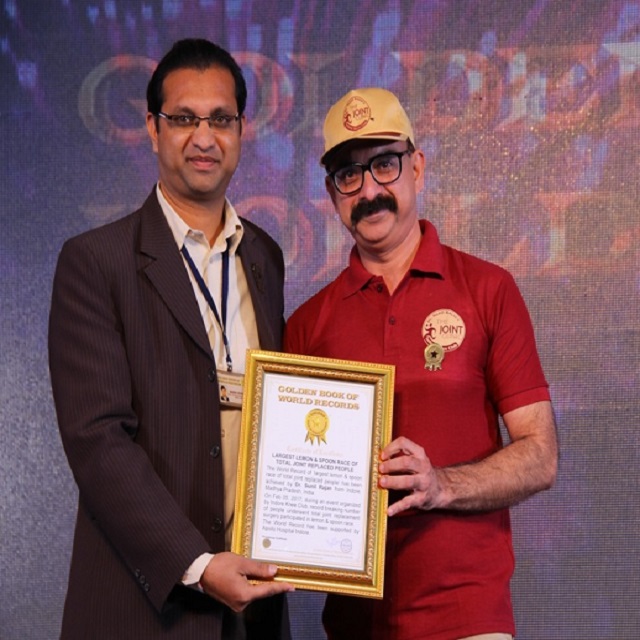WORLD RECORD FOR LARGEST LEMON AND SPOON RACE BY TOTAL JOINT REPLACED PATIENTS