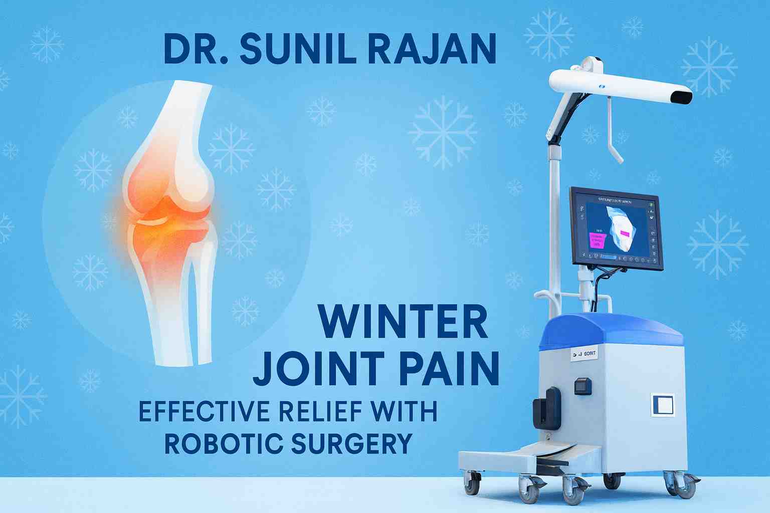 Dr Sunil Rjan- Winter Joint Pain: Effective Relief with Robotic Surgery