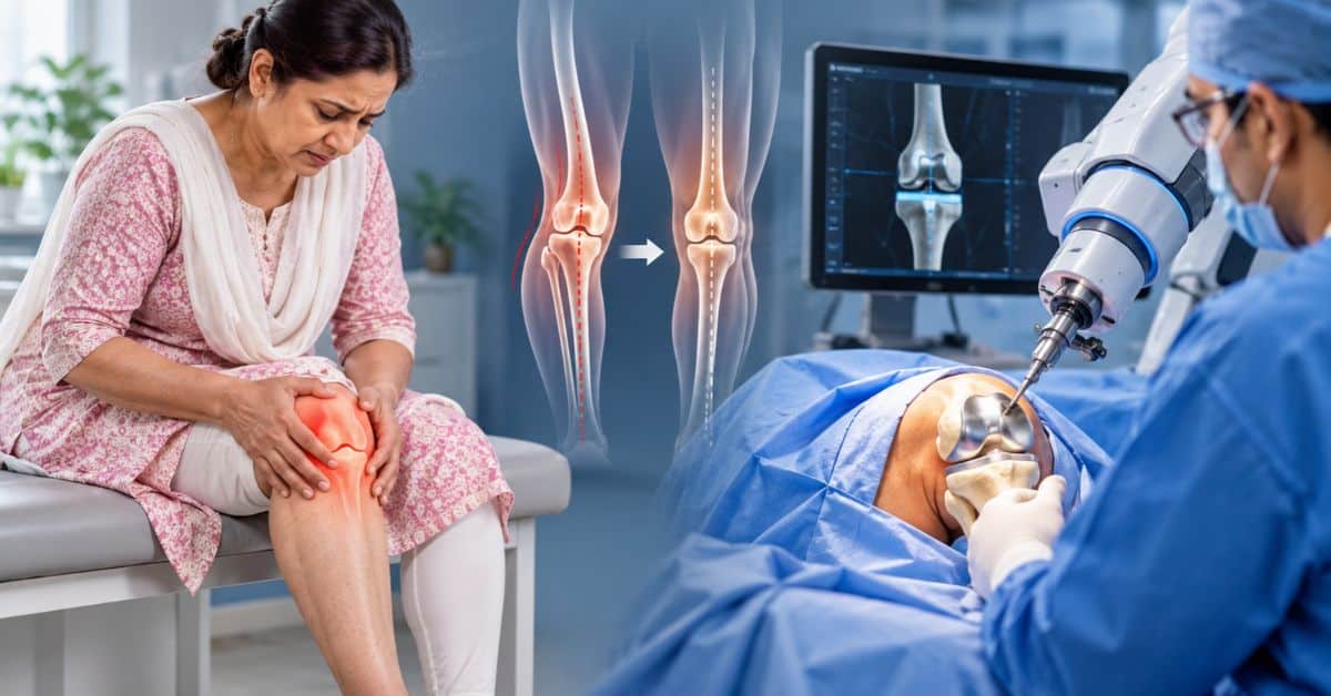 घुटनों में टेढ़ापन होने पर रोबोटिक सर्जरी की क्या भूमिका हो सकती है?